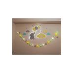 woodengifts Çocuk Odası Dekoratif Işıklı Toplar Ve Pano Gece Lambası Aydınlatma Seti