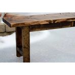 Woodensa Ahşap Bank Bench Mutfak Sandalyesi Ceviz