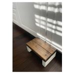 WOODENSA Ahşap Basamak Tabure Çocuk Bebek Banyo Wc Lavabo Merdiven Yükseltici TBR003