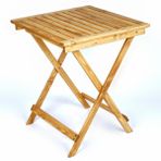 Woodensa Balkon Masası Bahçe Masası Katlanır Masa Ahşap Masa 60*60 cm