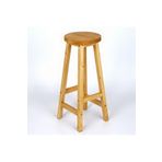 WOODENSA Bar Sandalyesi ,mutfak Sandalyesi Masif Tabure Yuvarlak Bar Taburesi Kiraz PNR514
