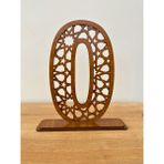 Woodenzoo 0 Yaş Doğum Günü, Özel Günler, Hediyelik Ayaklı Masa Dekoru - Acı Kahverengi