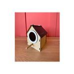 WoodenZoo Ahşap Dekoratif Kuş Evi Yuvası, Yuvalık, Balkon , Bahçe Aksesuarı (AKÇAAĞAÇ)
