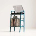 Woodesk Aria Masif Ahşap 90x50 CM Mavi Renk Kitaplık ve Pikap Standı Cpt4678-50