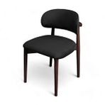 Woodesk Avalon Masif Ahşap Ayaklı Sandalye Ceviz Siyah Snd3054-Cs