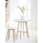 Woodesk Breva, Ahşap Orta Sehpa, Coffe Table, 60X60 - Beyaz