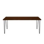 Woodesk CpPT4621-180 75x180x50 CM Dekor Masif Ağaç Ceviz Çalışma Masası