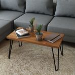 Woodesk CPT2860-80 Tik Tarz Masif Ağaç 80x40 cm Orta Sehpa