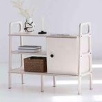 Woodesk CPT4653-120 Rovere Masif Ahşap 120x90 CM Beyaz Renk Dolap