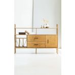 Woodesk Cpt4696-170 Riva Masif Ahşap 170x115 cm Natural Renk Dolap