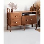 Woodesk Cpt4708-120 Destino Masif Ahşap120x90 cm Natural Renk Dolap