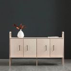 Woodesk Cpt4709-140 Astre Masif Ahşap 140x90 cm Natural Renk Dolap