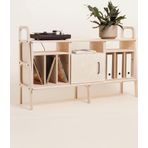 Woodesk Cpt4711-170 Mare Masif Ahşap 140x90 cm Naturel Renk Dolap