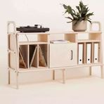 Woodesk Cpt4711-170 Mare Masif Ahşap 140x90 cm Naturel Renk Dolap