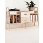 Woodesk Cpt4712-140 Sereno Masif Ahşap 140x90 cm Naturel Renk Dolap