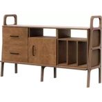 Woodesk Glanz Masif Ahşap 140x90 cm Dolap