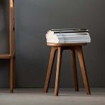 Woodesk Ihlamur, Ahşap Tabure, 32x41 Cm (1 Adet) Ceviz Renk, Cpt4737-32