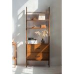 Woodesk Legado, Masif Ahşap Kitaplık Ve Raf Ünitesi, 190X75, Tik Renk, Cpt4759-190