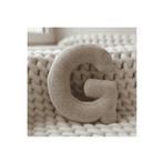 Woodesk Litera, G Harfi, Yastık, Kırlent, Elyaf Dolgulu, Welsoft Kumaş, 40 Cm