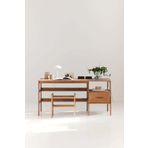 Woodesk Nordik Ahşap Çalışma Masası 180X60 Tik Renk Cpt4629-180