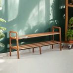 Woodesk Ponte Ahşap, Ayakkabılık ve Raf Sistemi, 150X65, Tik Renk, CPT4722-150 - Teak