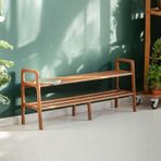 Woodesk Ponte Masif Ahşap, Ayakkabılık Ve Raf Sistemi, 150X65, Tik Renk, Cpt4722-150