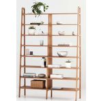 Woodesk Presa, Masif Ahşap Kitaplık Ve Raf Ünitesi, 190X140, Tik Renk, Cpt4765-190