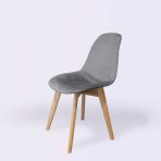 Woodesk SND3023 Gri Dallas Ağaç Ayaklı Sandalye