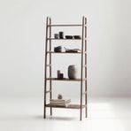 Woodesk Sombra, Masif Ahşap Kitaplık Ve Raf Ünitesi, 190X75, Ceviz Renk, Cpt4758-190