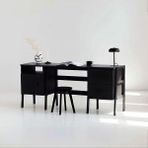 Woodesk Terra Ahşap Çalışma Masası 180X60 Siyah Renk CPT4640-180 - 180 x 60 cm