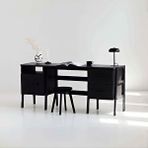 Woodesk Terra Ahşap Çalışma Masası 180X60 Siyah Renk Cpt4640-180