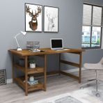 Woodface Cıty Doğal Ahşap Ceviz Çalışma Masası
