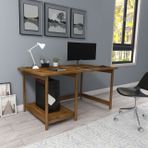 Woodface Lisa Doğal Ahşap Ceviz Çalışma Masası