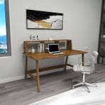 Woodface Lucy Doğal Ahşap Ceviz Çalışma Masası