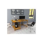 WOODFACE Masif Ahşap Çalışma Masası 120x75 Doğal Ahşap 2 Bölüm Özel Tasarım Uyumlu Görünüm Meşe Renk