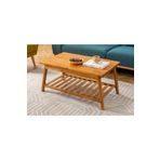 WOODFACE Pika Orta Sehpa 90x60 Doğal Ahşap Çok Renkli Dikdörtgen Özel Tasarım Meşe Renk