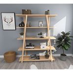 Woodface Soft Doğal Ahşap Kitaplık