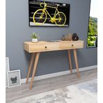 WOODFACE Tesla Vestiyer Raf 2 Çekmeceli 110x90 Doğal Ahşap Çok Amaçlı Kullanım Özel Tasarım