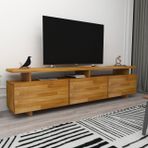 Woodface Verona Doğal Ahşap Tv Sehpası Meşe