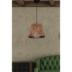 Woodhub 1 Nove Handmade Tekli Sarkıt Hnmd-42 20 -34 cm Metal Tekli E27 Mor