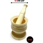 Woodhub 10 cm Ahşap Havan-Sarımsak Ezici-Dibek-2 No