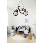 Woodhub 2 Ahşap Wooden Bisiklet Sarkıt Avize Ahşap Lüks Rustik Modern Dekoratif Çocuk Odası Avize Lamba Ahş
