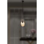Woodhub 25 Yakut Tekli Avize Bal Luster - Siyah Eskitme Siyah 1 Metal 71-80 cm E14