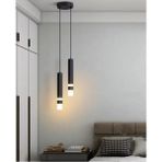 Woodhub 2'li Siyah ,yatakbaşı,banyo,boru Sarkıt,lamba,led Aydınlatma,dekoratif 3000K Işık - 1 - Ahşap