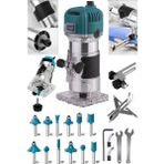 Woodhub 3600 Watt Profesyonel Formika Traşlama Freze Makinası ve Uçları 6 mm Pens 2 Yıl Garantili