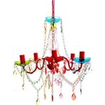 Woodhub 38 cm Soft Renkli Taşlı Avize - 1 - Ahşap