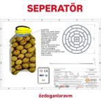 Woodhub 50'li Bidon Pet Kavanoz Seperatörü , Turşu , Peynir , Yaprak, Zeytin Seperatör