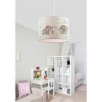 Woodhub 81 - 90 cm Homing Kids Kumaş Baskılı Çocuk Odası AYD-2879 Fil Desenli Sarkıt Kumaş 24 x 80 Bebek /
