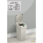 woodhub 9 Litre Sensörlü Çöp Kovası, 2 Pil, Sensör Etiketi ile Otomatik Temassız Kullanım