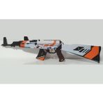Woodhub Ahşap Csgo Asimov Ak-47 Renkli Lastik Atan Ak-47 Oyuncak - Ahşap Desenli